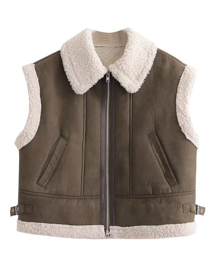 Street Fashion Fur Vest Coat