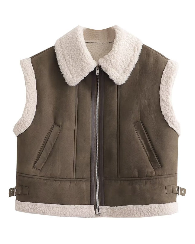 Street Fashion Fur Vest Coat