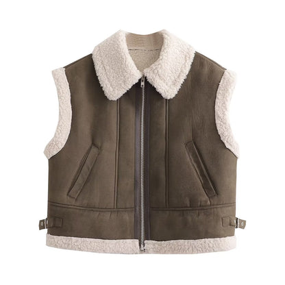 Street Fashion Fur Vest Coat