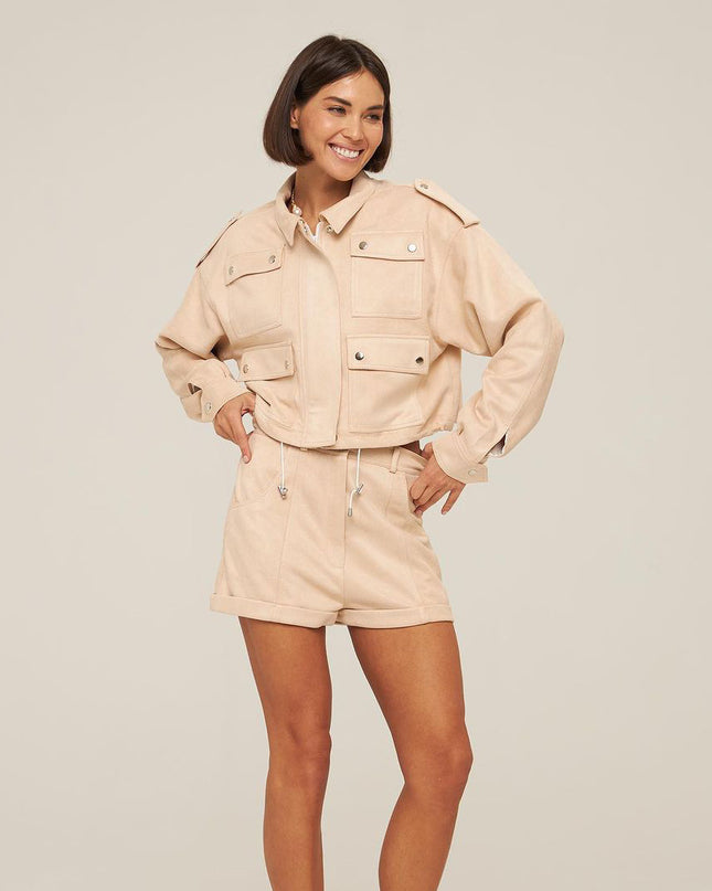 Workwear Short Coat Shorts Suit Women