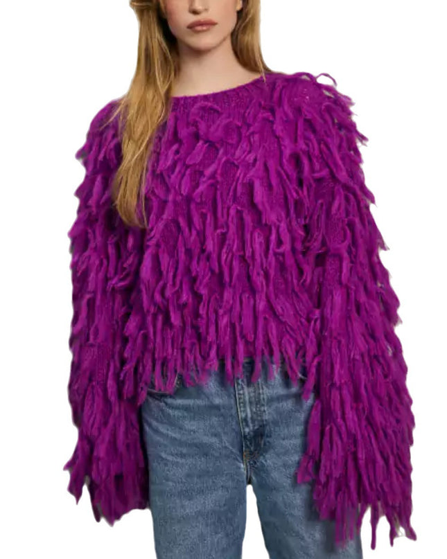 Loose-fitting Tassel Fashion Casual Top Sweater