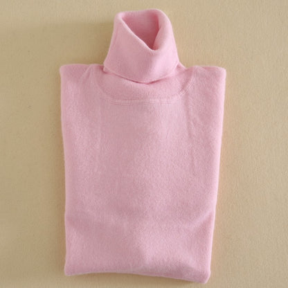 Cashmere Sweater High Lapel Knitted Pullover Bottoming Shirt