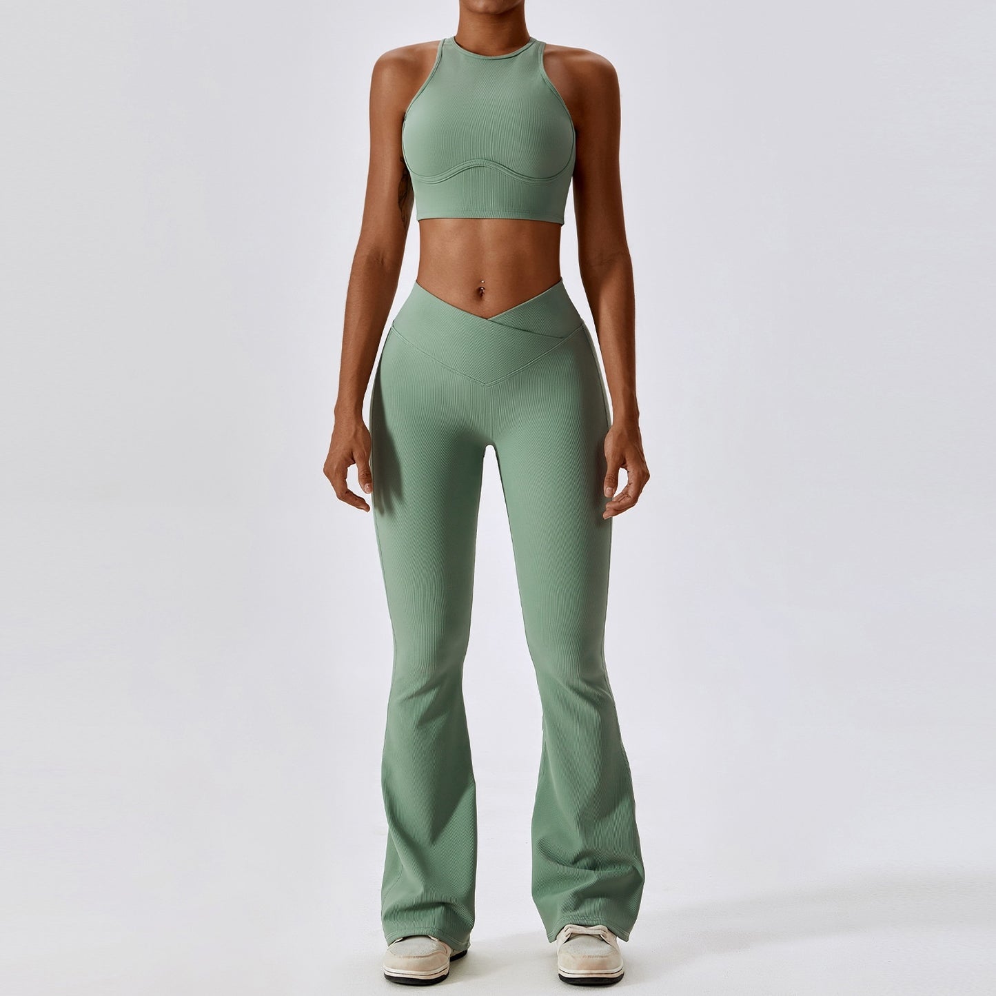 Thread Abdominal Tightening High Waist And Beautiful Back Yoga Set
