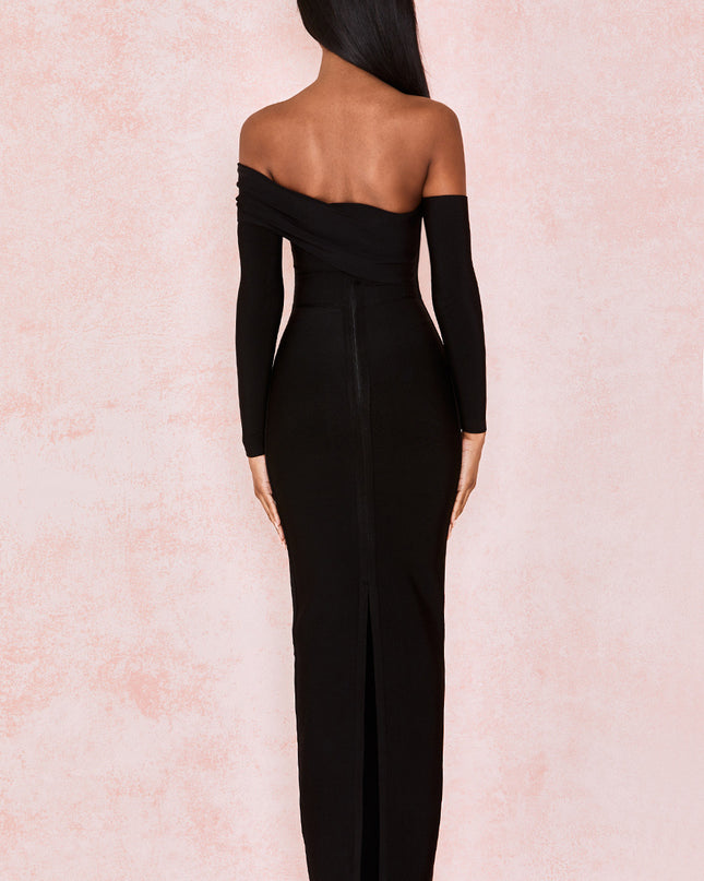 Sexy Temperament Irregular One Shoulder Split Dress