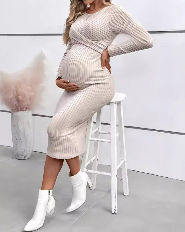 Long Sleeve Pregnant Women Dress