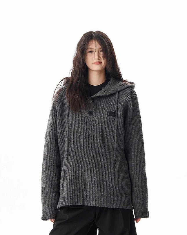 Loose Hooded Sweatshirt Coat Women's Sweater