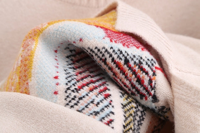 Christmas Loose round neck pullover knit bottoming shirt