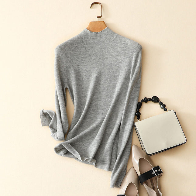 Women's classic half high collar commuting fit