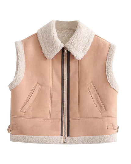 Street Fashion Fur Vest Coat