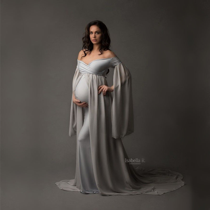 Chiffon Cloak Maternity Long Skirt