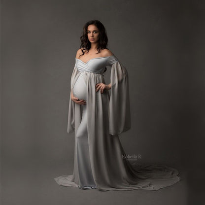 Chiffon Cloak Maternity Long Skirt