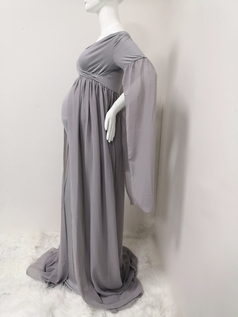 Chiffon Cloak Maternity Long Skirt