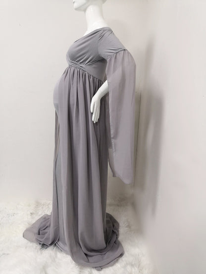 Chiffon Cloak Maternity Long Skirt