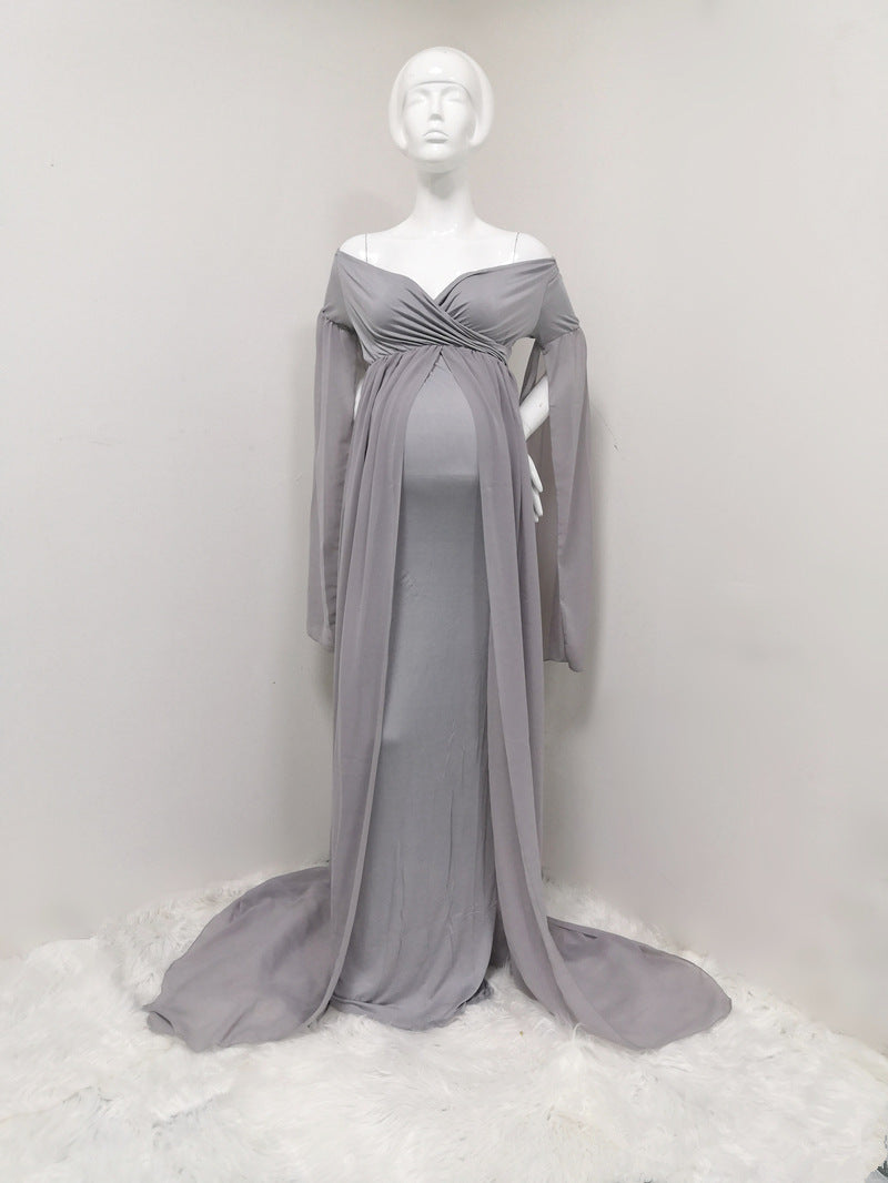 Chiffon Cloak Maternity Long Skirt