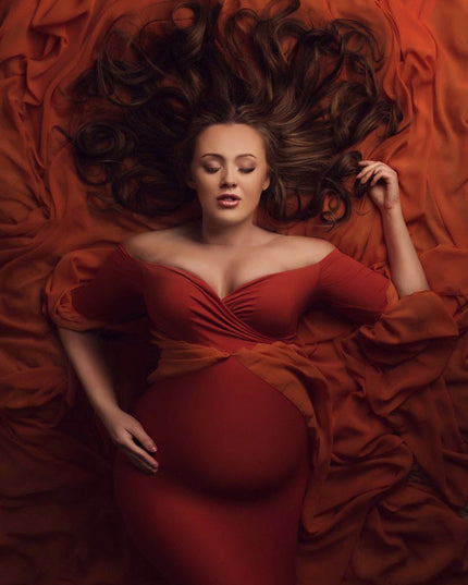 Chiffon Cloak Maternity Long Skirt