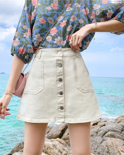 Anti-Glare High Waist Culottes A-Line Culottes