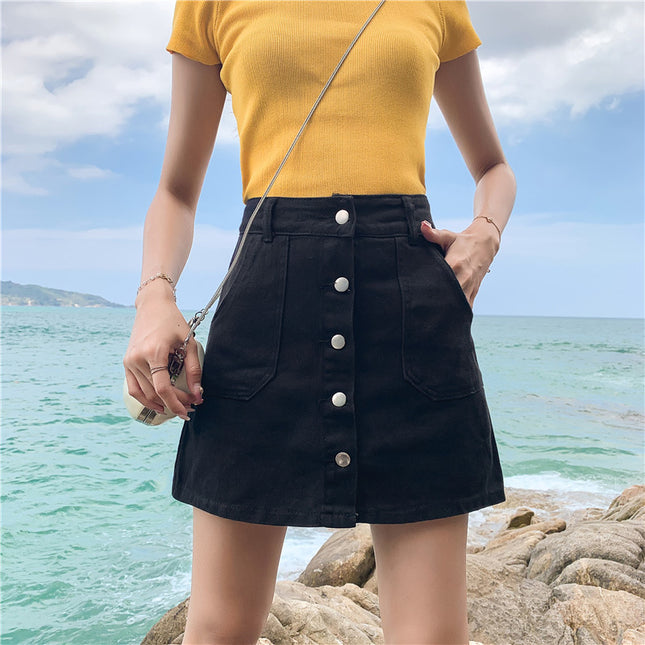 Anti-Glare High Waist Culottes A-Line Culottes