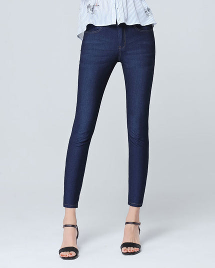 Fashion Simple Ladies Ice Silk Soft Jeans