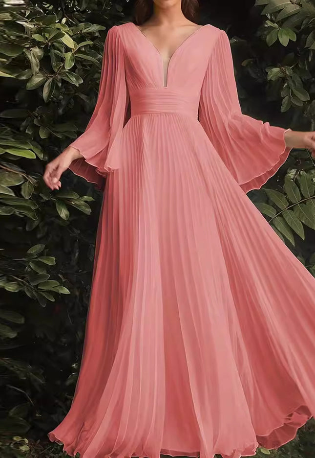 Women's Plus Size V-neck Dress Banquet