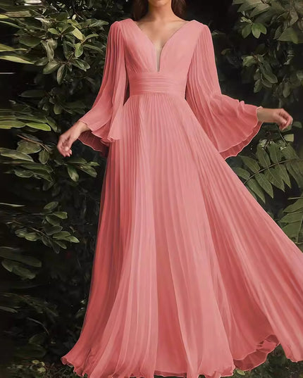 Women's Plus Size V-neck Dress Banquet