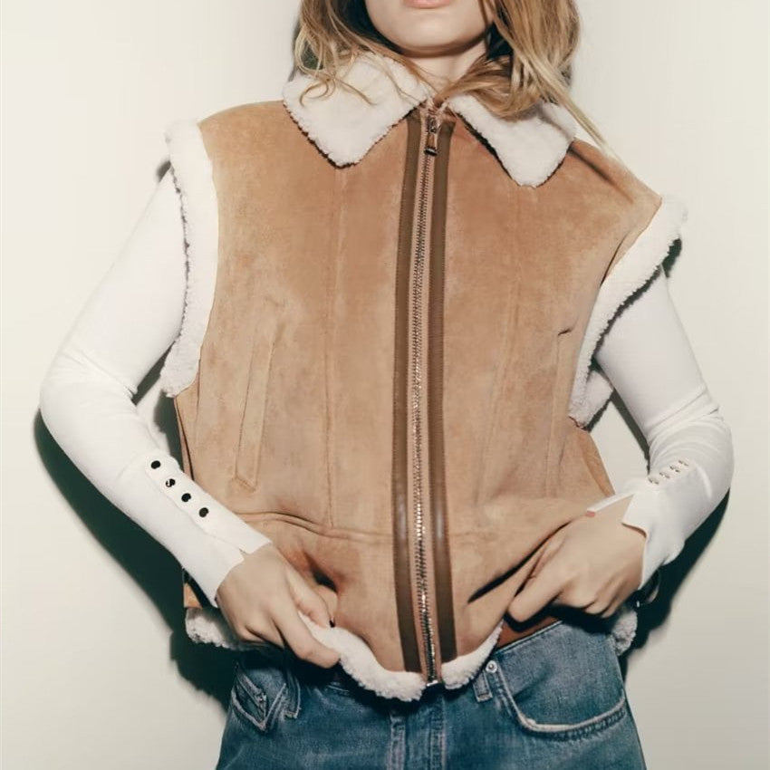 Street Fashion Fur Vest Coat