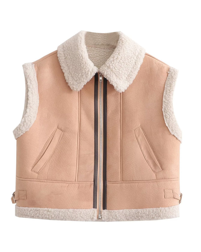 Street Fashion Fur Vest Coat