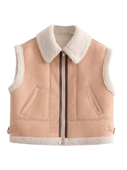 Street Fashion Fur Vest Coat