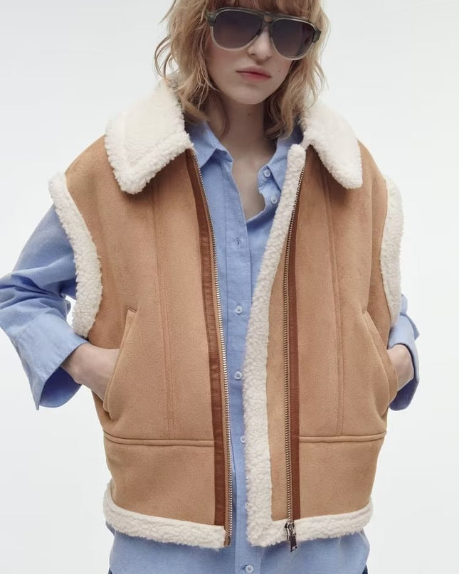 Street Fashion Fur Vest Coat