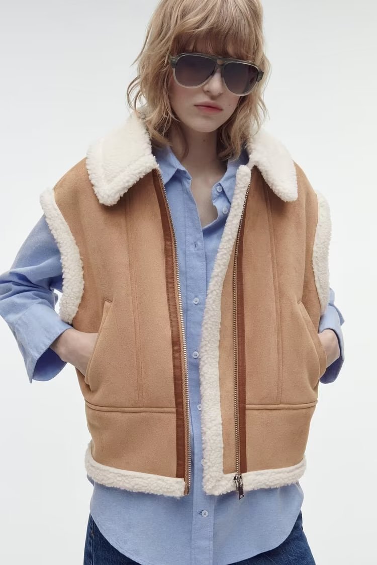 Street Fashion Fur Vest Coat