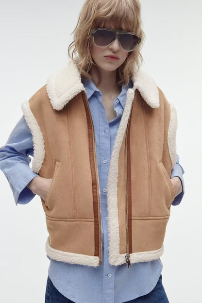 Street Fashion Fur Vest Coat