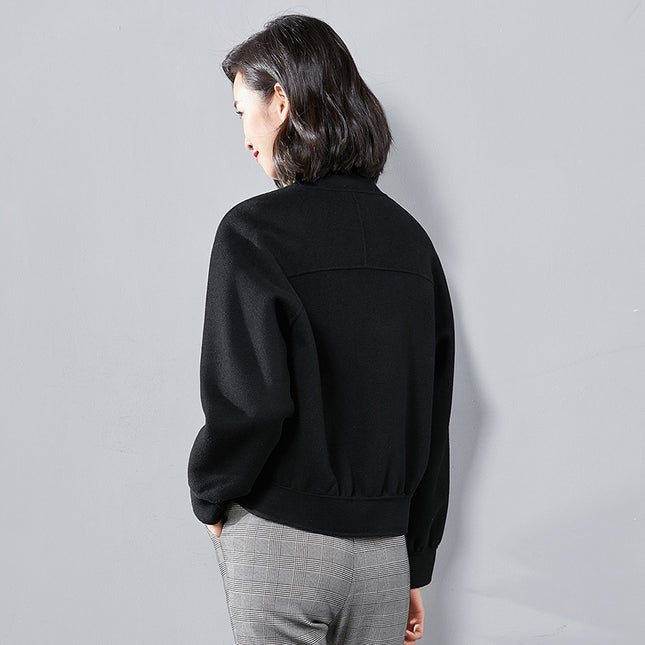 Christmas winter wear with double face woolen and cashmere coat