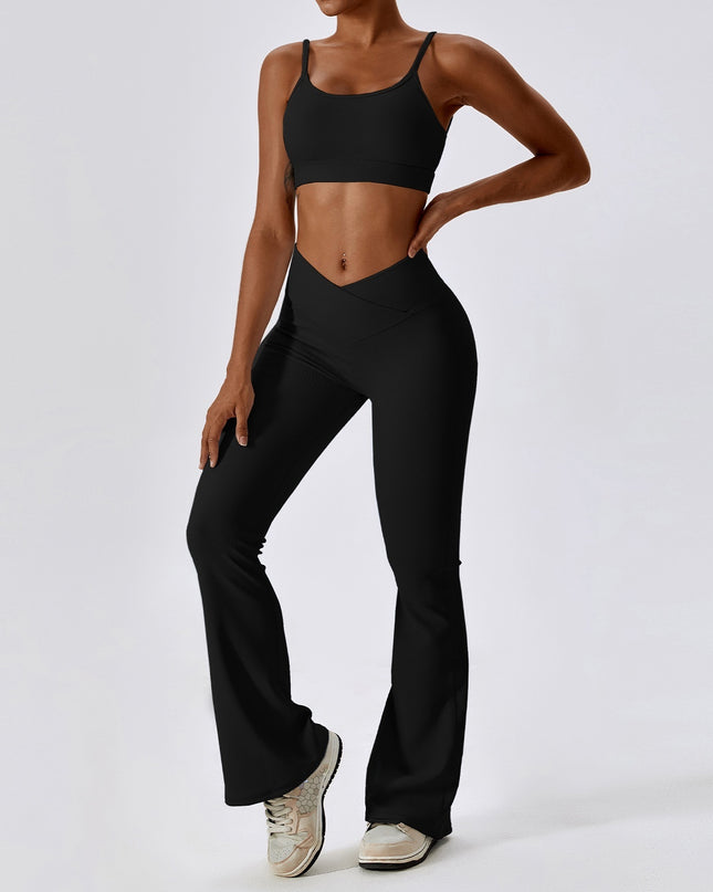 Thread Abdominal Tightening High Waist And Beautiful Back Yoga Set