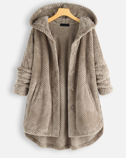 Hooded two-sided velvet hoodie