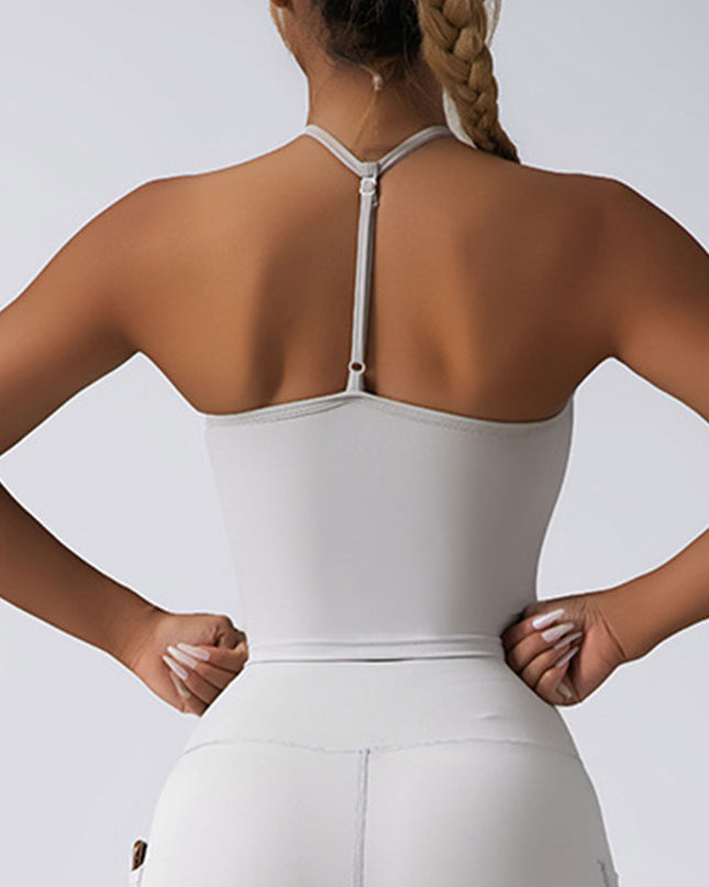 Crop Top With Built In Pads Sports Bras For Women