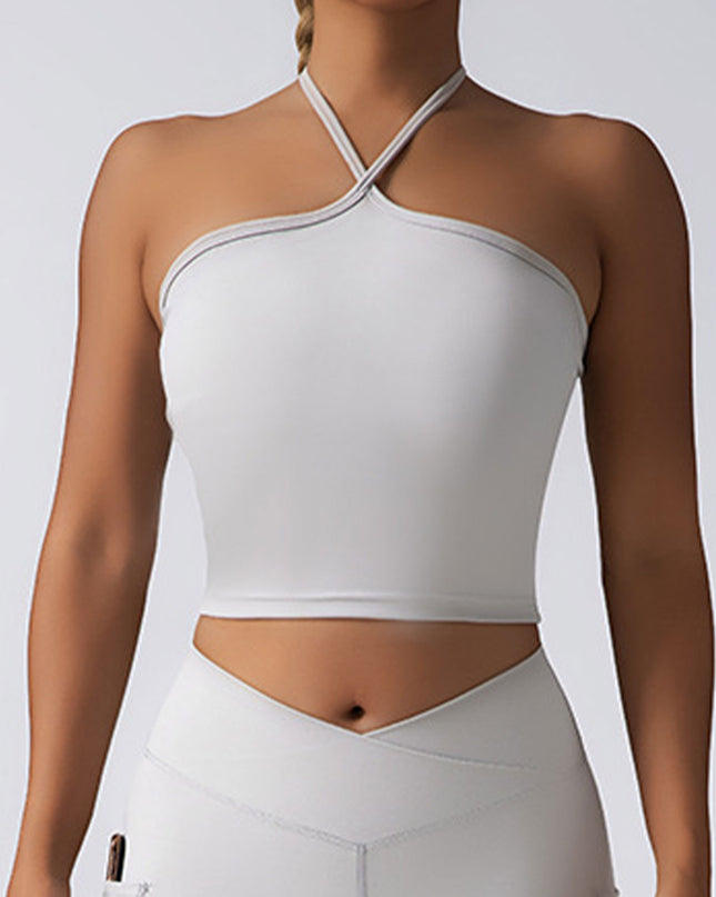 Crop Top With Built In Pads Sports Bras For Women