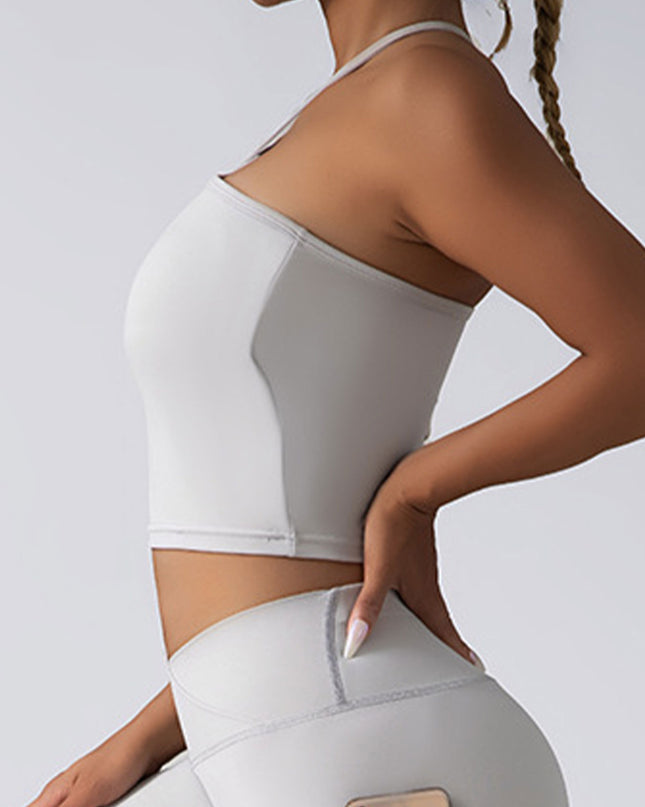 Crop Top With Built In Pads Sports Bras For Women