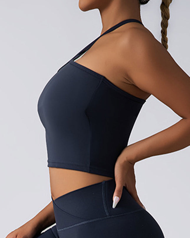 Crop Top With Built In Pads Sports Bras For Women