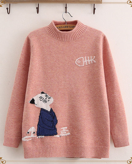 Autumn and winter thick knitted bottoming shirt