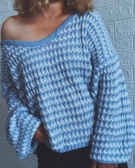 Pullover Striped Women's Knit Sweater