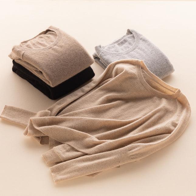 Cashmere Round Neck Shawl Bottoming Shirt