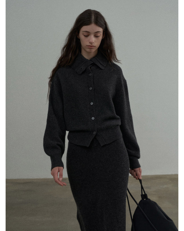 Full Wool Soft Glutinous Warm Turn Turtleneck Pullover