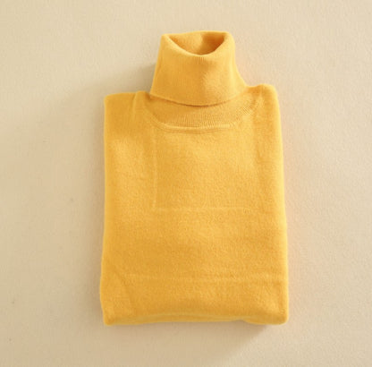 Cashmere Sweater High Lapel Knitted Pullover Bottoming Shirt