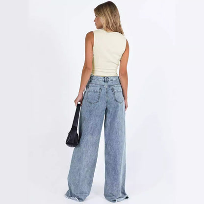Leisure Loose Denim Trousers Women
