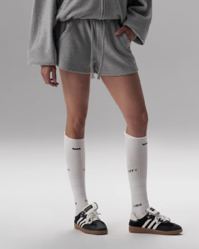 Silk Wool Casual Sports Loose Fit Hoodie Half Skirt Set