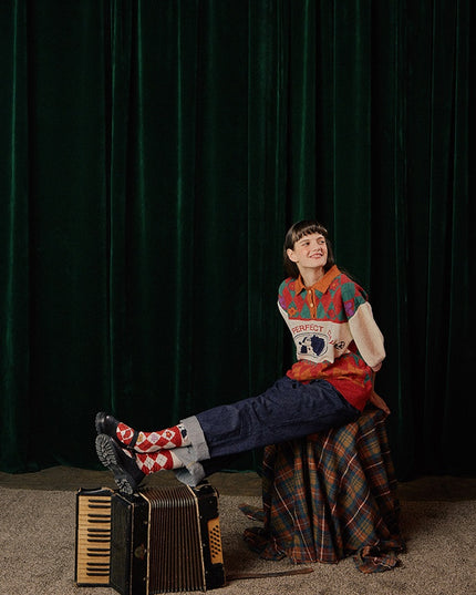 Women's Color Matching Padded Warm Sweater