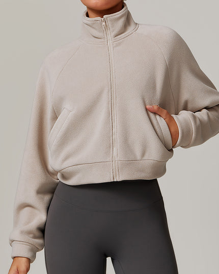 Stand Collar Yoga Clothes Warm Coat