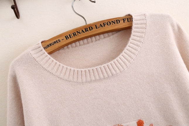 Christmas Loose round neck pullover knit bottoming shirt
