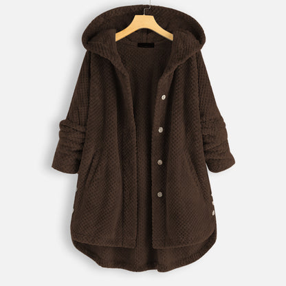 Hooded two-sided velvet hoodie