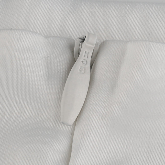 Satin-finish puff-sleeve turtleneck T-shirt top