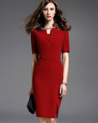 Burgundy fivequarter sleeves